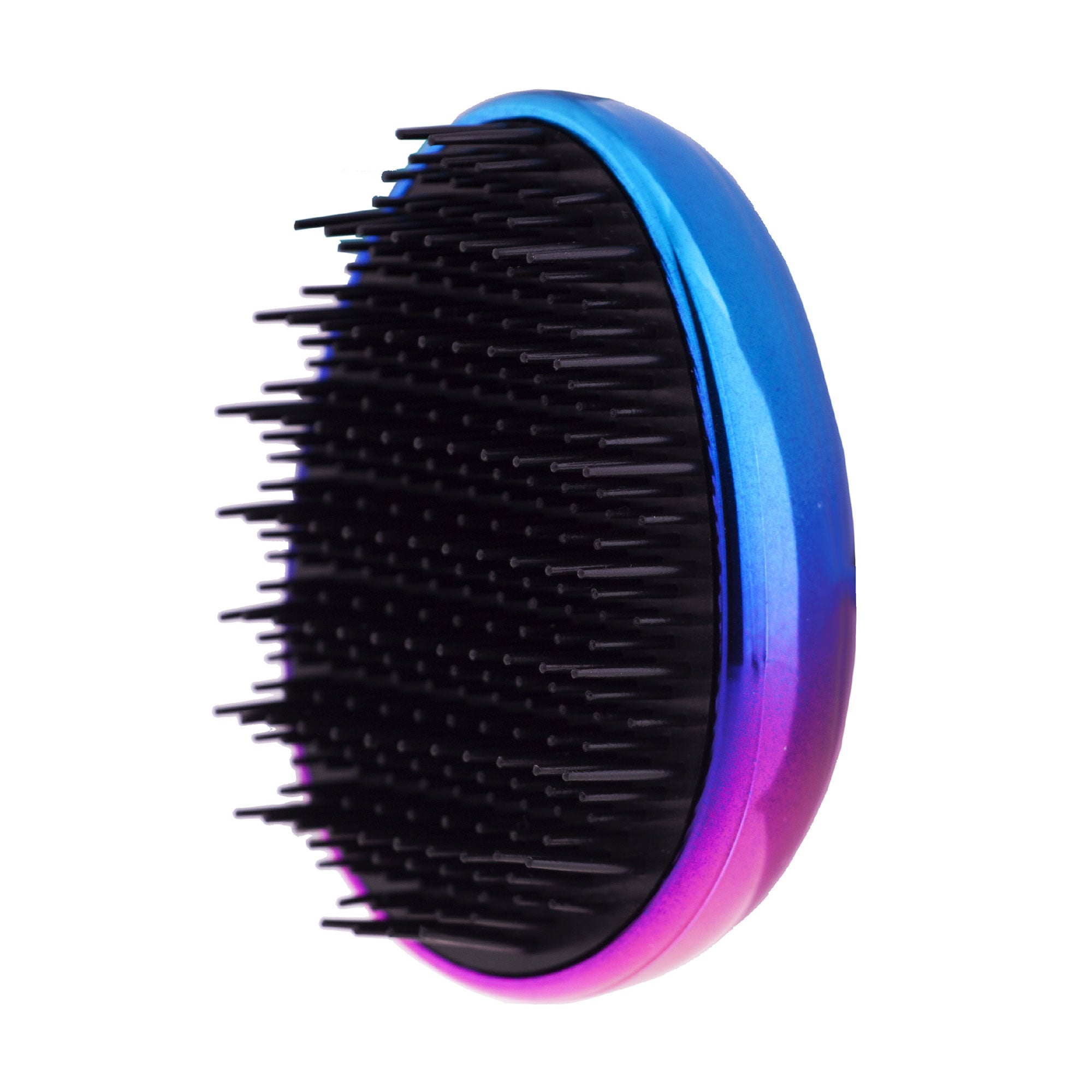 Щітка для волосся Inter-Vion Glossy Ombre компактна, синьо-рожева, 1 шт